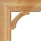 Ekena Millwork Imperial Block Rough Sawn Bracket w/ Offset Brace, Western Red Cedar, 8"W x 22"D x 22"H BKT0806X22X22IMP05RWR - alternate 3